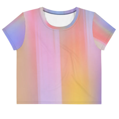 Color Wash - Crop-Top mit kurze Ärmel