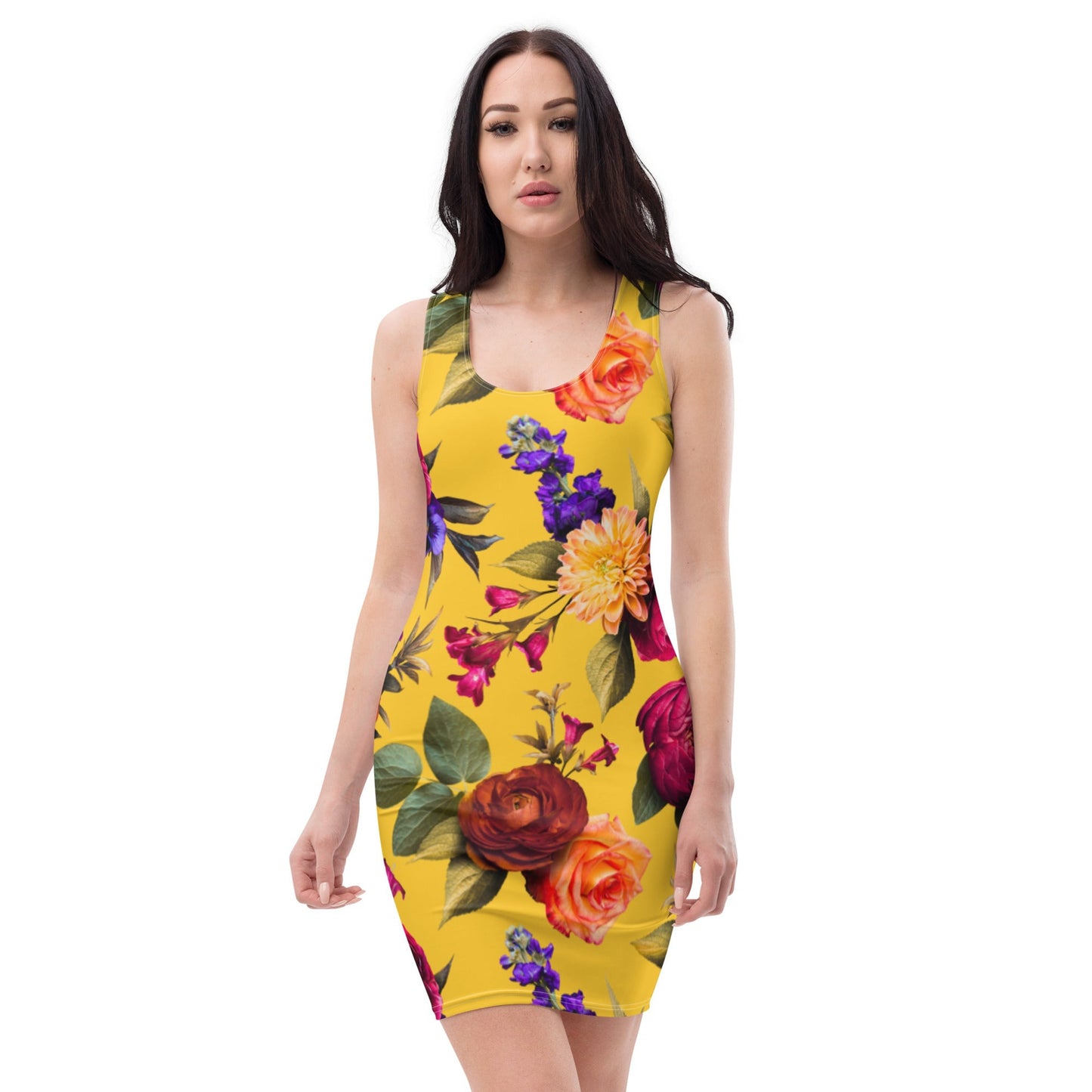 Floral Burst - Bodycon Kleid