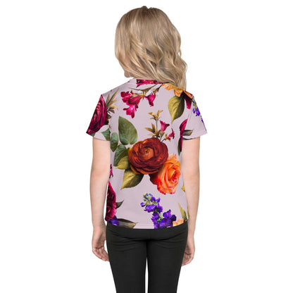 Floral Burst - T-Shirt mit Rundhalsausschnitt für Kinder