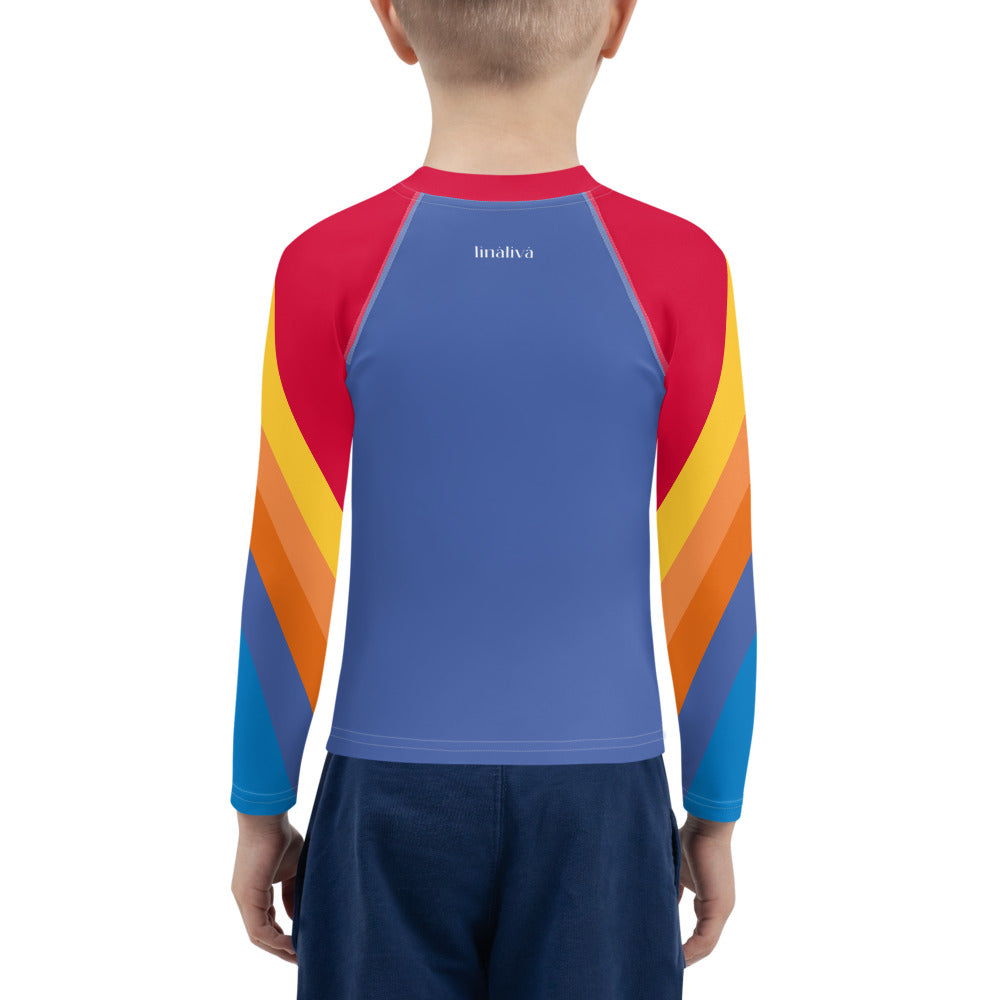 Hero - Surfshirt für Babies & Kinder - UV-Shirt - Langarm Badeshirt - red/blue