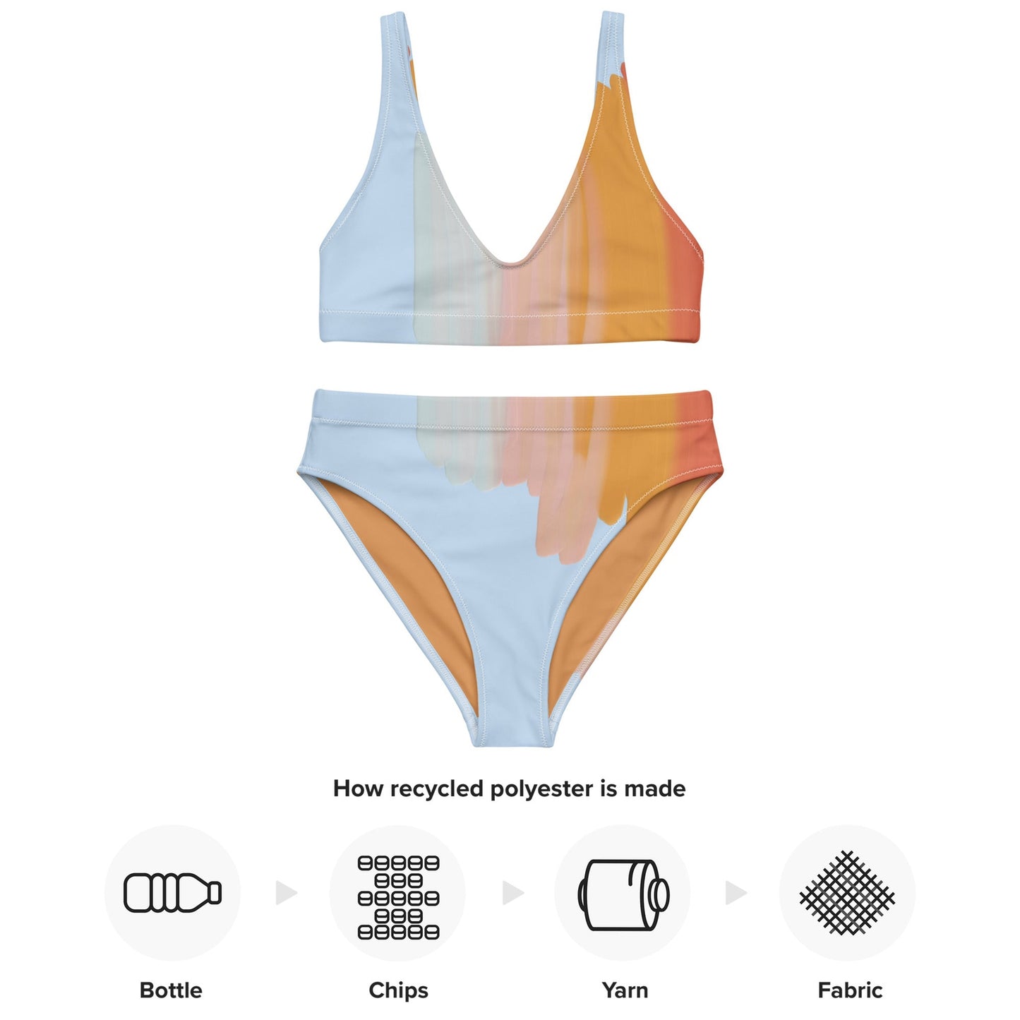 Stroke - Recycelter Bikini mit höher Taille-recycelte Bikinis-linaliva.de