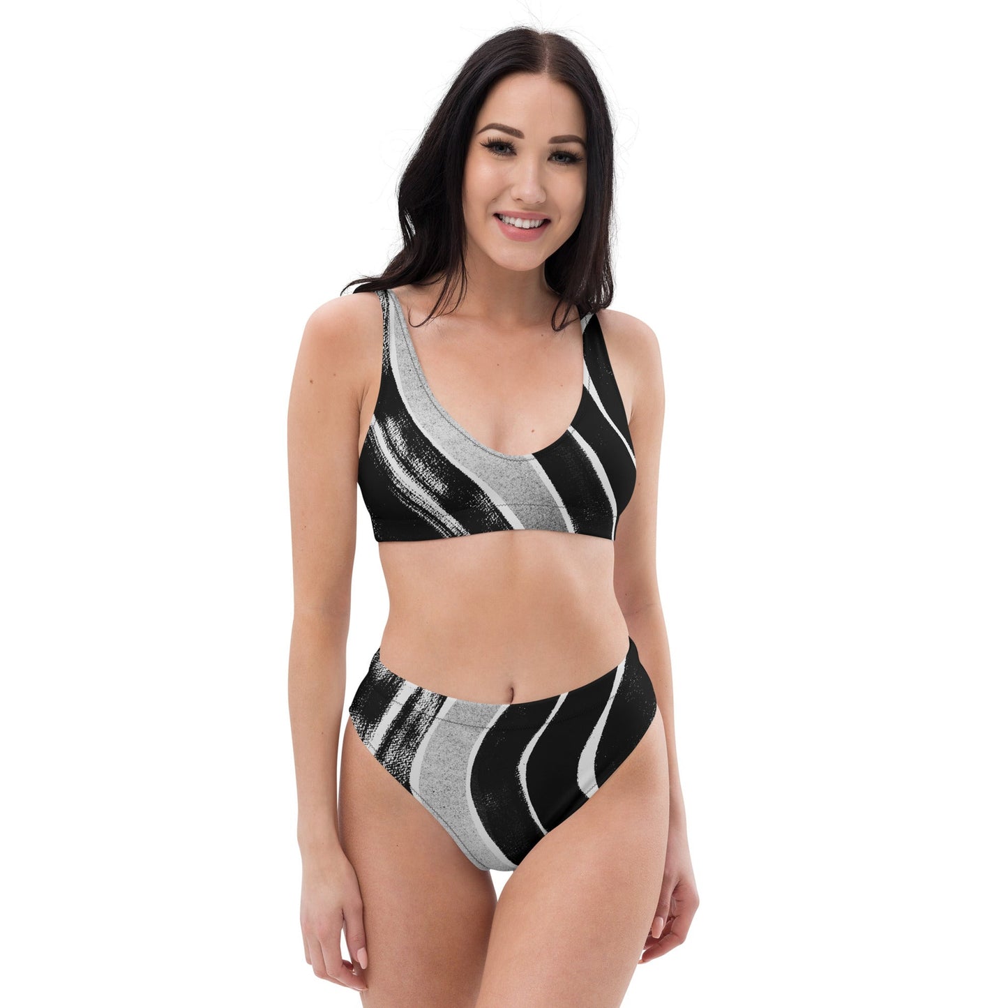 Curves Black - Recycelter Bikini mit hoher Taille-recycelte Bikinis-linaliva.de