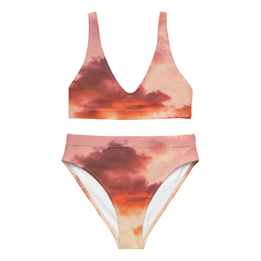 Perfect Sunset - Recycelter Bikini mit hoher Taille-recycelte Bikinis-XS-linaliva.de