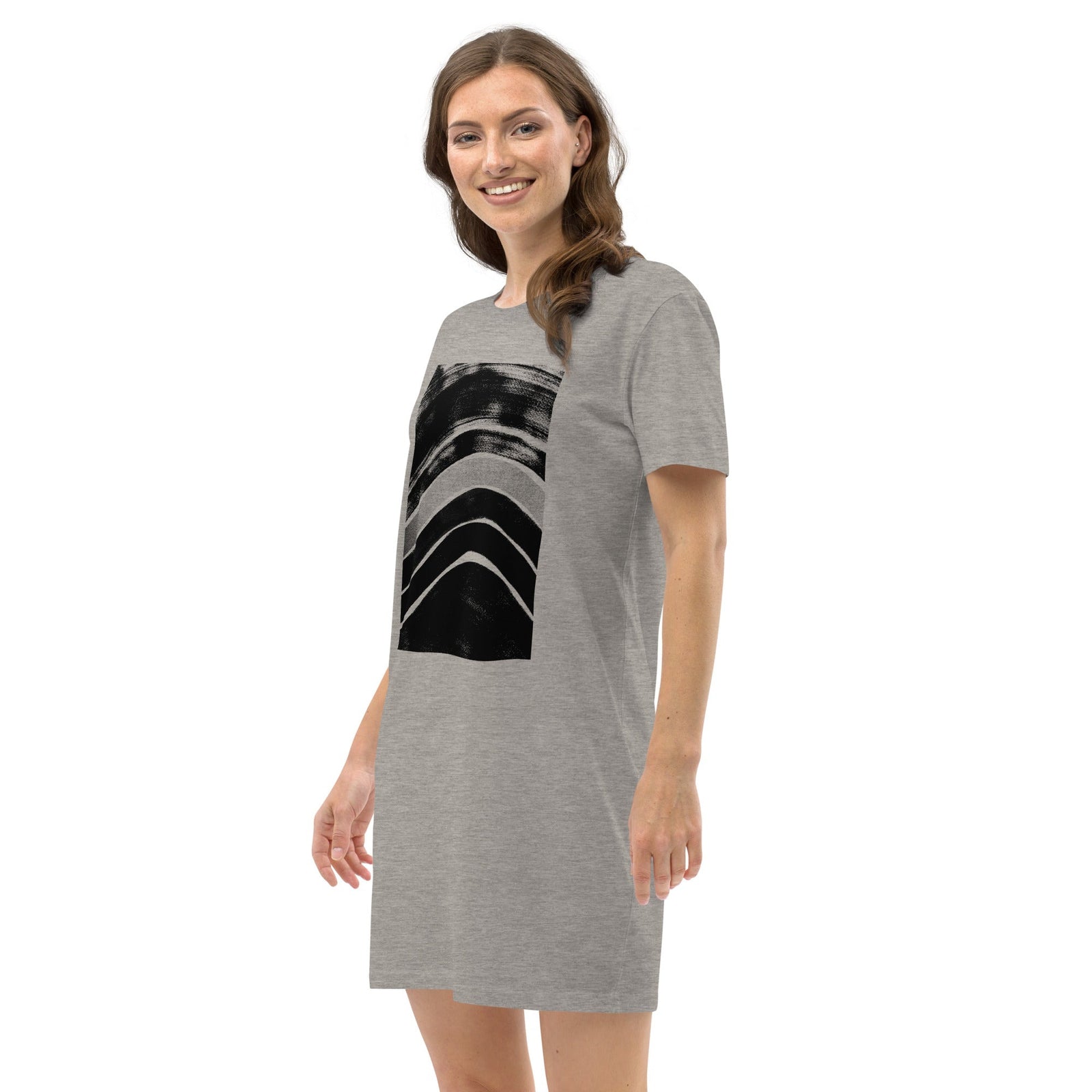 Curves Black - T-Shirt-Kleid aus Bio-Baumwolle-Bio-Baumwolle Kleider-linaliva.de