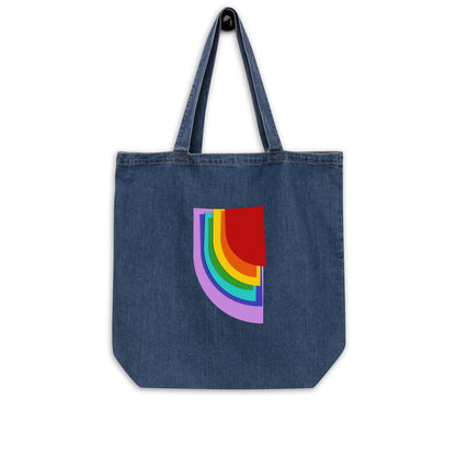 Rainbow CUTOUTS - Bio-jeanstasche