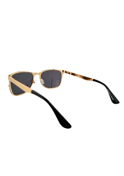 Oskar - Titan-Wayfarer-Sonnenbrille mit 24K Vergoldung-Sonnenbrillen-linaliva.de