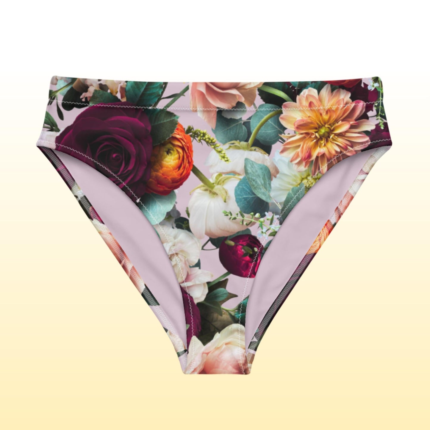 Rose & Dahlia - Recyceltes Bikinihöschen mit hoher Taille-recycelte Bikinis-XS-linaliva.de