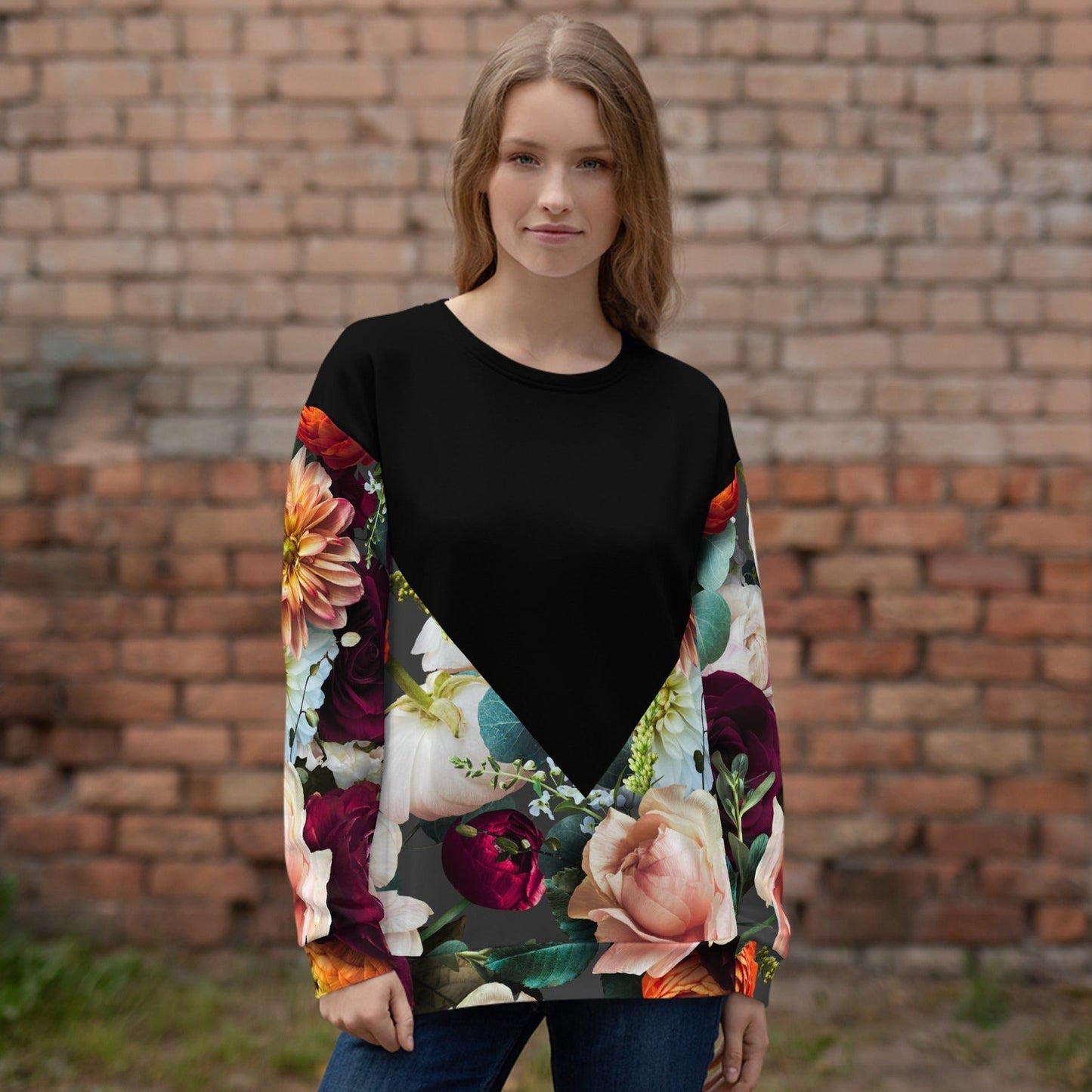 Rose & Dahlia vs Geometry - Sweatshirt - Unisex-Sweatshirts-linaliva.de