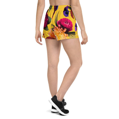 Cali Blumen - Kurze Sport-Shorts-Kurze Hosen-linaliva.de