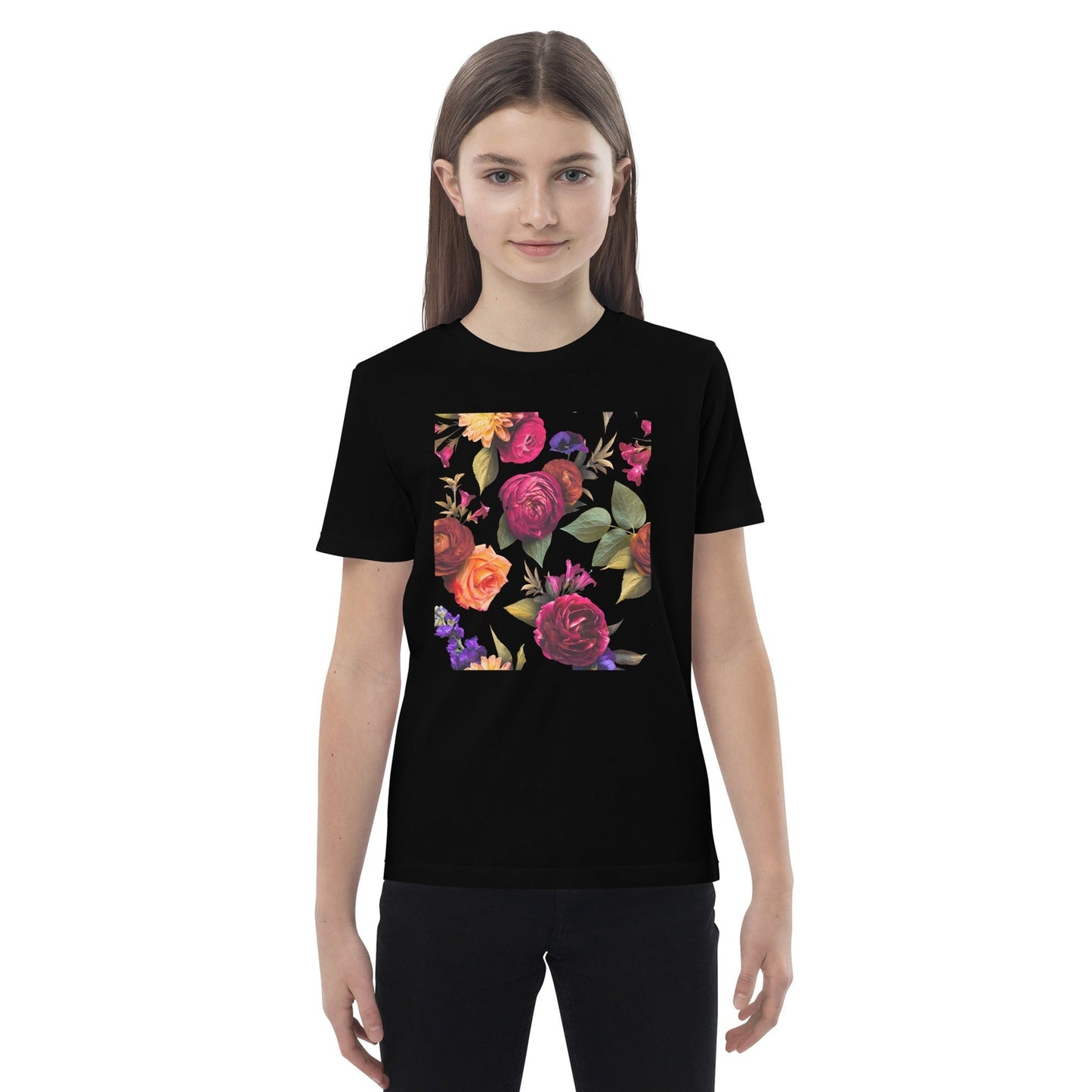 Floral Burst - Bio-Baumwolle T-Shirt für Kinder-Baby & Kinder Oberteile-linaliva.de