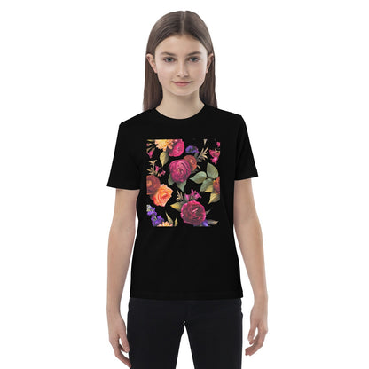 Floral Burst - Bio-Baumwolle T-Shirt für Kinder-Baby & Kinder Oberteile-linaliva.de