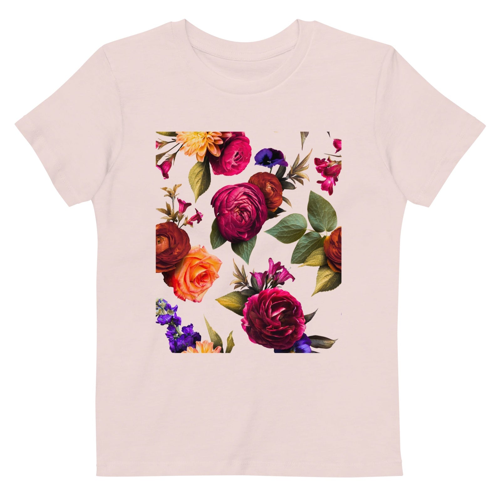 Floral Burst - Bio-Baumwolle T-Shirt für Kinder-Baby & Kinder Oberteile-Pink-linaliva.de