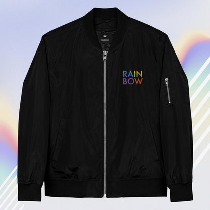 Rainbow - Recycelte Unisex-Bomberjacke-Bomberjacken-XS-linaliva.de