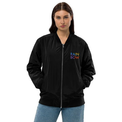 Rainbow - Recycelte Unisex-Bomberjacke-Bomberjacken-linaliva.de