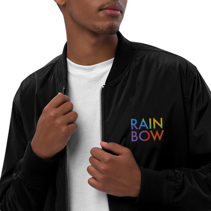 Rainbow - Recycelte Unisex-Bomberjacke-Bomberjacken-linaliva.de