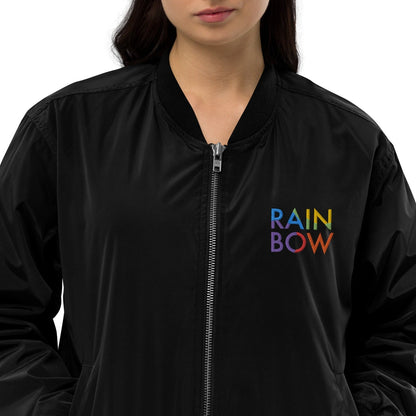 Rainbow - Recycelte Unisex-Bomberjacke-Bomberjacken-linaliva.de