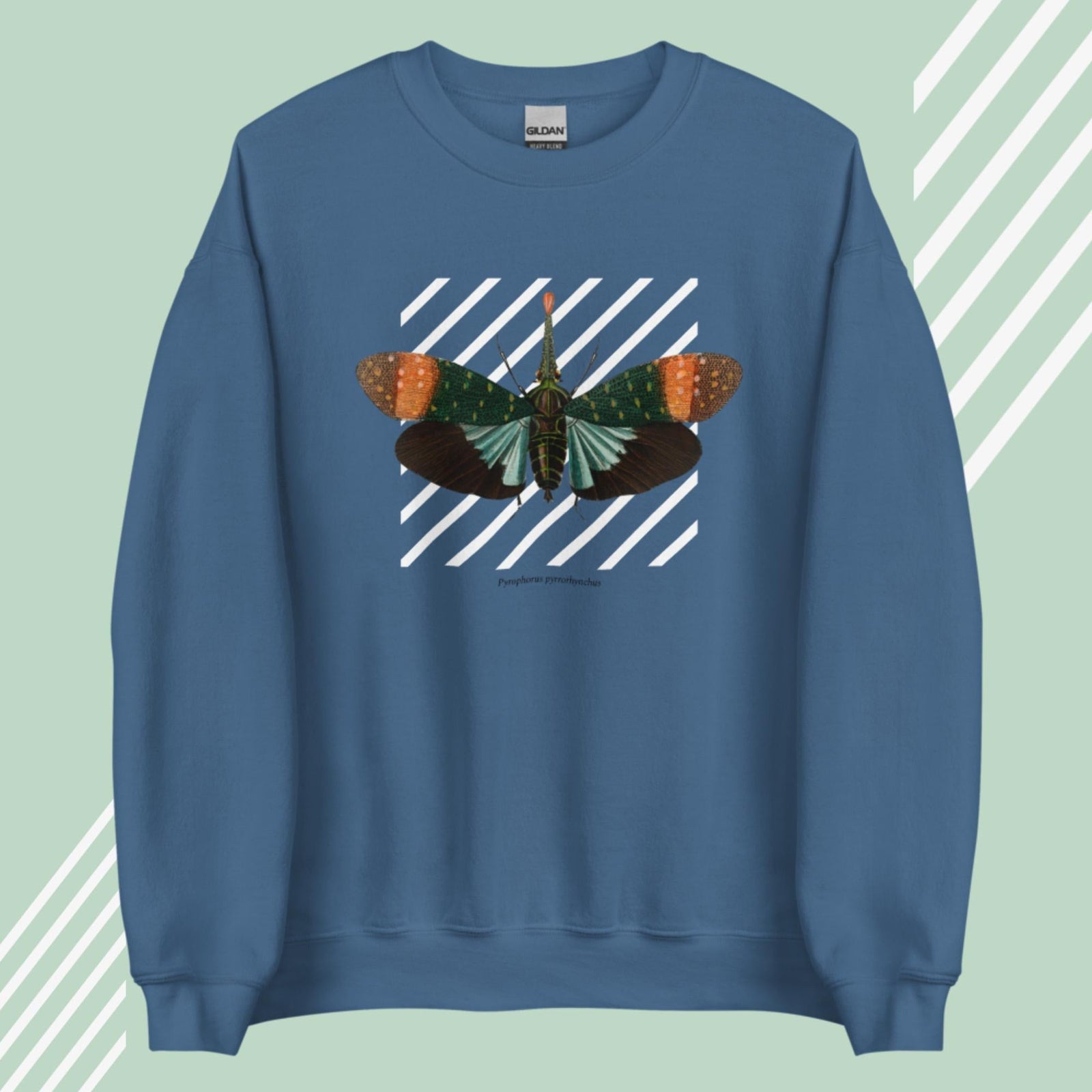 Lanternfly - Unisex Sweatshirt-Sweatshirts-Indigo Blue-linaliva.de