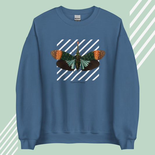 Lanternfly - Unisex Sweatshirt-Sweatshirts-Indigo Blue-linaliva.de