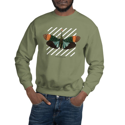 Lanternfly - Unisex Sweatshirt-Sweatshirts-Military Green-linaliva.de