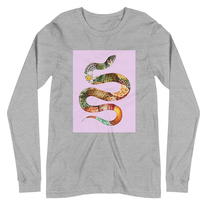 Floral Snake - Unisex-Langarm-T-Shirt-unisex Langarm T-Shirts-linaliva.de