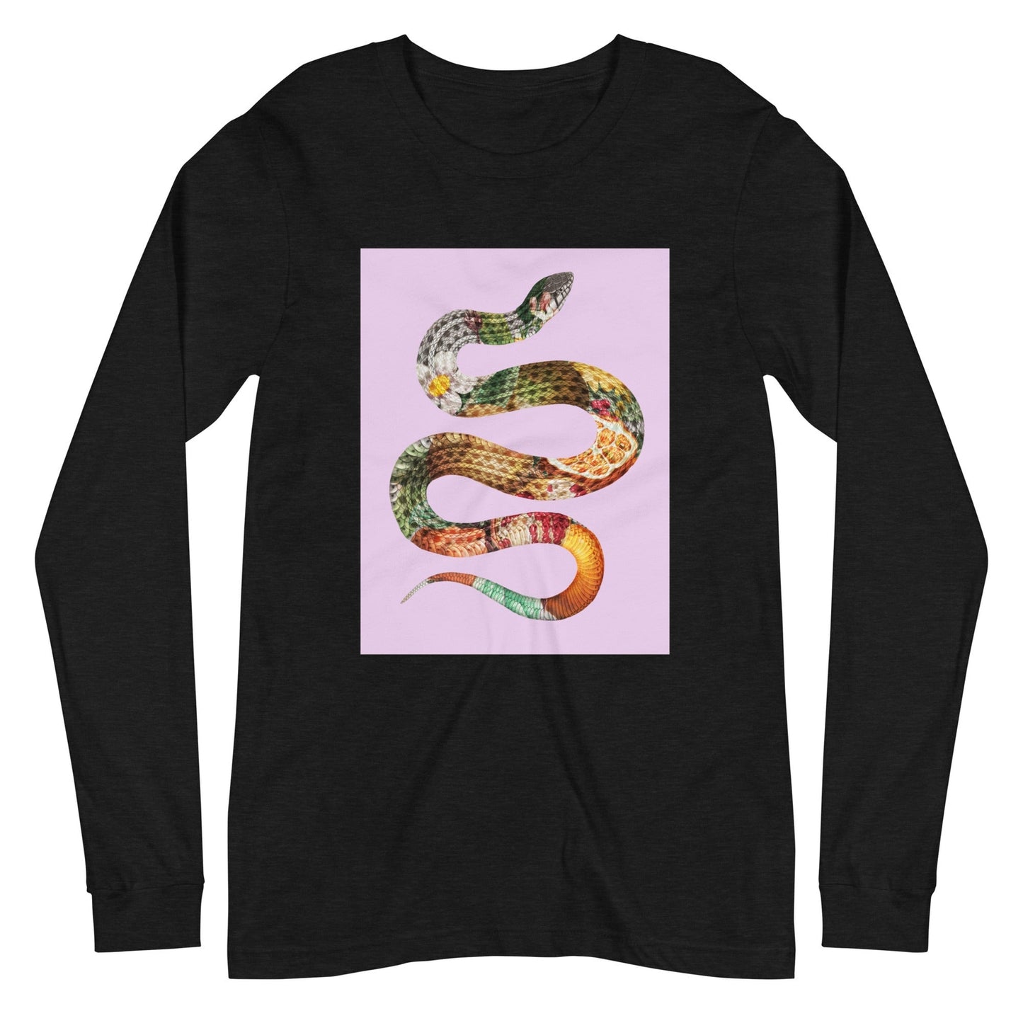 Floral Snake - Unisex-Langarm-T-Shirt-unisex Langarm T-Shirts-linaliva.de