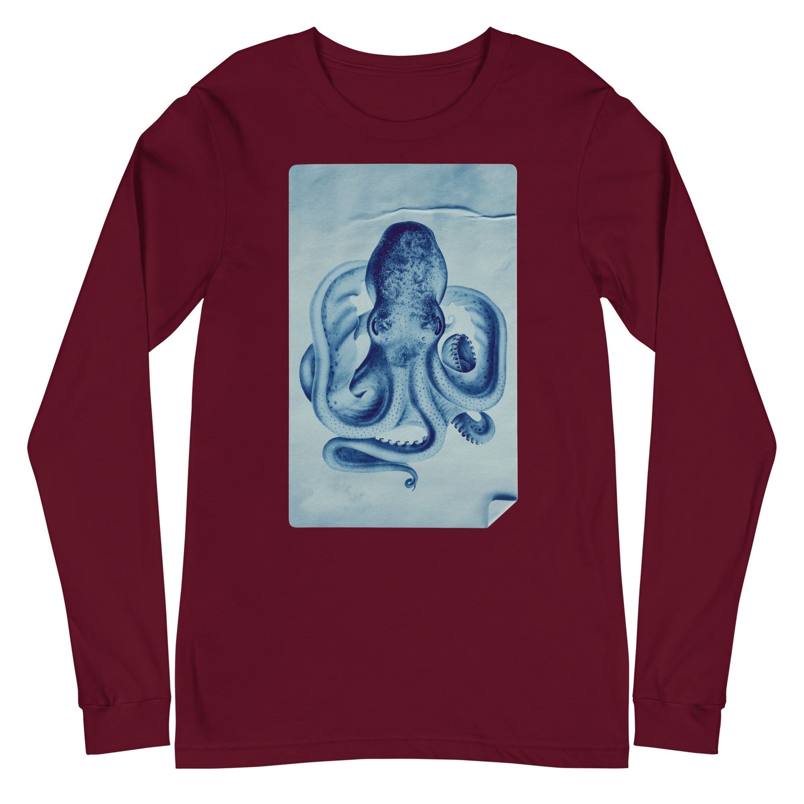 Nautical - Unisex-Langarm-T-Shirt-unisex Langarm T-Shirts-Maroon-linaliva.de