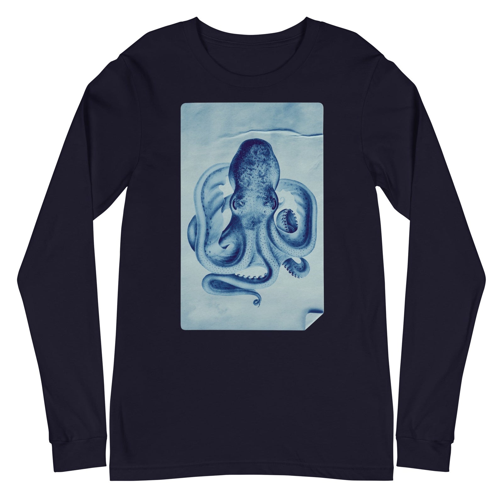 Nautical - Unisex-Langarm-T-Shirt-unisex Langarm T-Shirts-Navy-linaliva.de