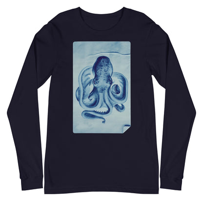 Nautical - Unisex-Langarm-T-Shirt-unisex Langarm T-Shirts-Navy-linaliva.de